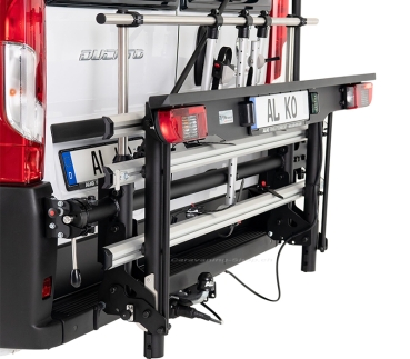 Preview: Fahrradträger Trigo Van mit 3 schmalen Schienen für Fiat Ducato