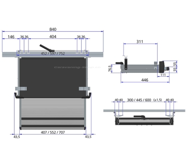 Slide-Out Step G2 12V Ducato 400