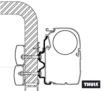 Adapter für Hymer Exsis / Hymer Camp 99, Länge 5.00m