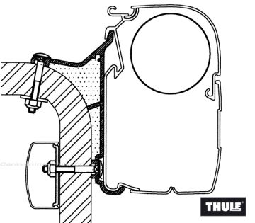 Adapter für Hymer B2-Klasse, Länge 5.50m