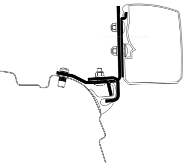 Adapter VW T5 / T6 Minivan Brandrup Rail für Thule 3200