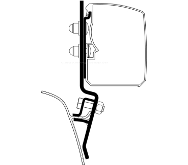 Adapter VW T2 / T3 für Thule 3200