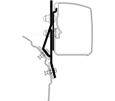 Adapter VW T4 Minivan für Thule 3200