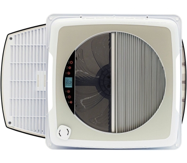 Preview: Dachventilator Di-tec, 40 x 40 cm, rauchgrau