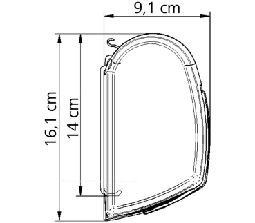 Preview: Thule Omnistor 5200, weiss, 5 x 2,5 m, Saphir-Blau