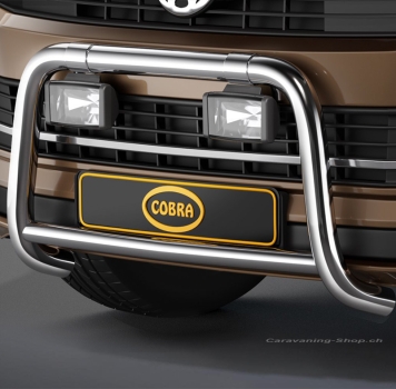 Preview: Frontbügel Edelstahl chrom Ø 60 mm für VW T6