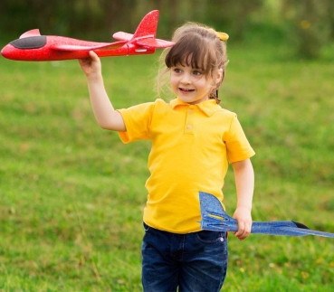 Wurfgleiter / Segelflugzeug 48 cm, Schaum