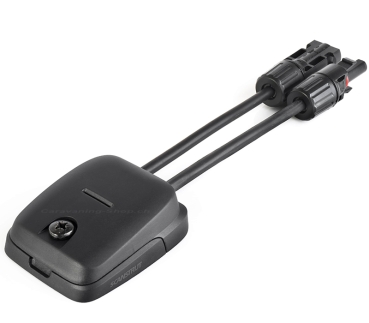 Preview: Horizontale Kabeldurchführung zweifach, schwarz, 5-6 mm Kabel