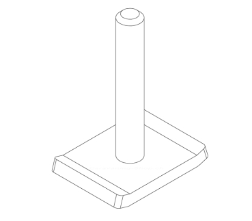 Preview: T-Nut Adapter, 20 x 28 mm - M6 x 36 mm - Thule