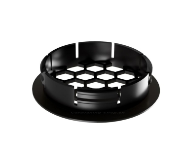 Preview: Lüftungsgitter, rund ø 60 mm, schwarz