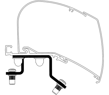 Thule Adapter Renault Master L3H2 ab Bj. 2024 zu TO Serie 6