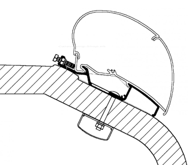 Roof Adapter LMC Liberty TI / TEC, Länge 5,5 m