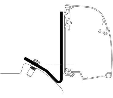 Thule Adapter für MB Sprinter ab Bj. 2006/04 mit SCA Aufstelldach