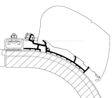 Adapter für Rapido Distinction, Länge 4,5 m