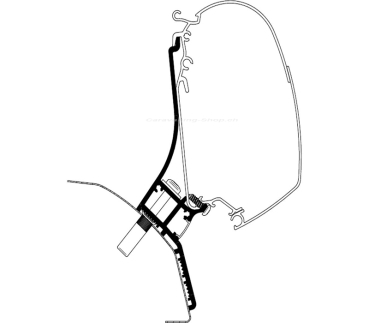 Adapter H2 Fiat Ducato, Länge 3,75 m