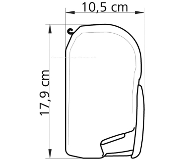 Preview: Thule Omnistor 8000, anthrazit, 5 x 2,75 m, Mystic-Grau