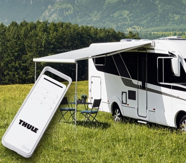 Preview: Thule Omnistor 8000 mit Motor, anthrazit, 5,5 x 2,75 m, Mystic-Grau