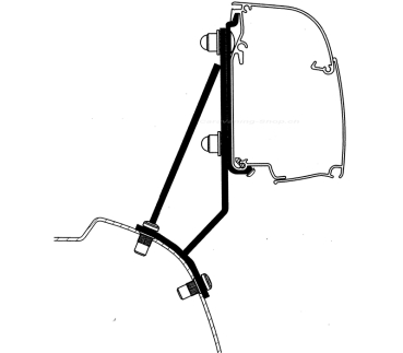 Adapter Ford Transit / Tourneo Custom V710 für Thule 4200