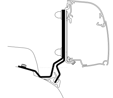 Thule Adapter Ford Transit / Tourneo Custom V710 für Thule 4200 - Rapido