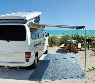 Preview: Vorzeltteppich Aero-Tex, blau, Breite 2.5 m Lfm.