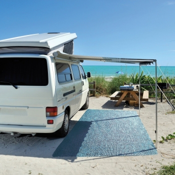 Preview: Vorzeltteppich Aero-Tex, 2.5 x 6 m, blau