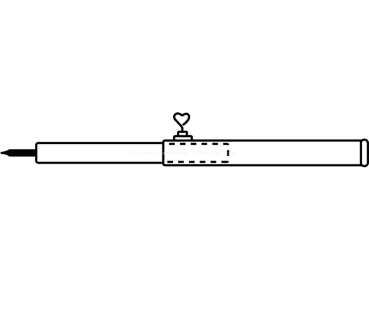 Aufstellstange variabel ø19 mm, 110-200 cm