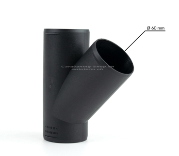 Preview: Y-Stück für die Luftleitung Ø60mm, 45°