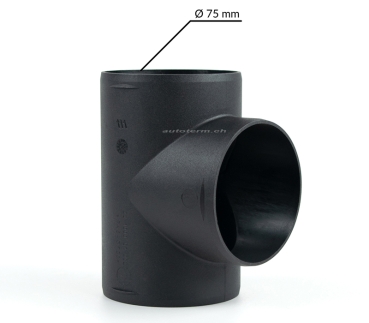 T-Stück für Warmluftrohr Ø75mm