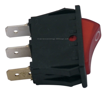 Wippschalter für Dometic-Kühlschränke, rot, für 12/24 Volt, Nr. 292627350/5