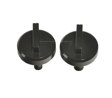 Drehknopf-Kit, schwarz-grau für Dometic-Kühlschrank RML 9430