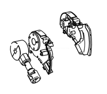 Endplatten inkl. Kurbelwerk anthrazit, Thule Omnistor 6300, Satz links und rechts