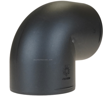 Preview: 90° Adapter für Warmluftrohr, Ø 90 mm