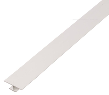 Verbindungsprofil hellgrau für 3 mm Verkleidungsplatten, 2.2 m