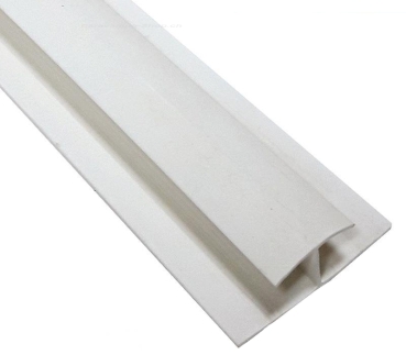Preview: Verbindungsprofil hellgrau für 3 mm Verkleidungsplatten, 2.2 m