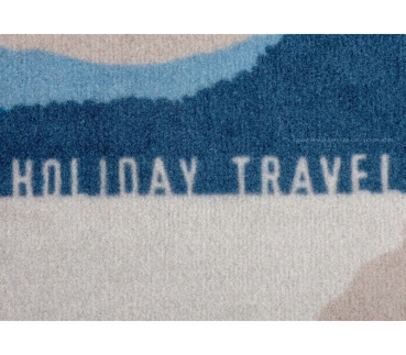 Preview: SPIRIT HOLIDAY TRAVEL - Fussmatte/Wohnraumteppich, 60 x 40 cm