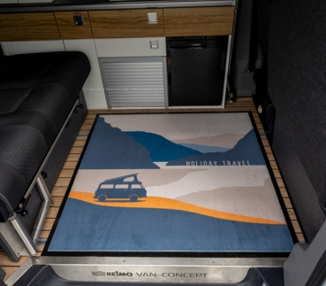 SPIRIT HOLIDAY TRAVEL - Fussmatte/Wohnraumteppich, 113 x 113 cm