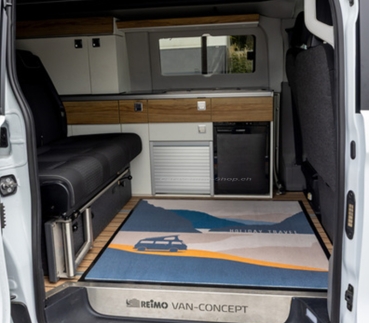 Preview: SPIRIT HOLIDAY TRAVEL - Fussmatte/Wohnraumteppich, 113 x 113 cm