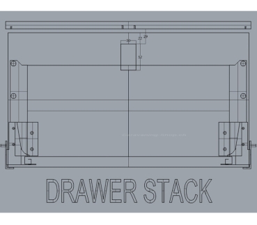 Preview: Schnappschloss 36 x 59 mm für Türstärken 12 - 18 mm, Matt Schwarz