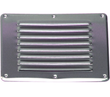 Kiemenblech aus Aluminium, 265 x 205 mmProduktabmessungen L265 x H205 mm, Lüftungsquerschnitt 100 cm² (Vorschrift!)