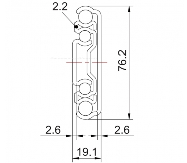 Carbest Vollauszug 965mm bis max. 250kg