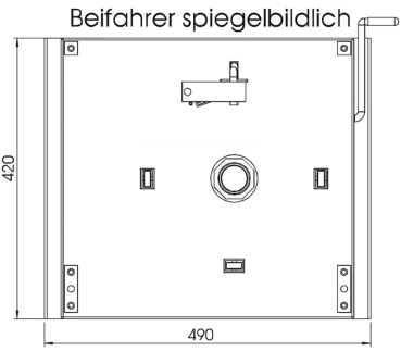 Preview: Drehkonsole für Fiat Ducato X250/X290 ab 2006, Beifahrerseite