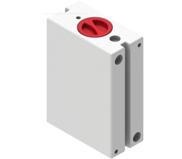 Universalwassertank 38l, weisser Tank, roter Deckel H55xB40xT20 cm