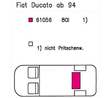 Preview: Wassertank 80 l, EV 1711, Fiat Ducato 1994-2006 & Baugleiche