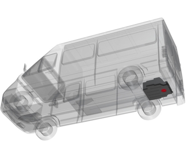 Preview: Abwassertank Ford Transit ab 2015-, 90 Liter