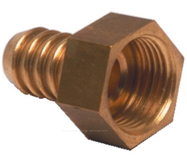 Messing-Tülle mit Innengewinde 1/2“ x 10 mm