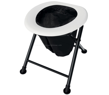 Recycling Plastikbeutel 30 Stück für Klapptoilette R/66065  45x50cm, Farbe: schwarz