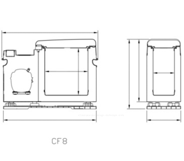 Preview: Carbest CabCooler 8 Kompressor-Kühlbox VW T5/T6 - 12/24V
