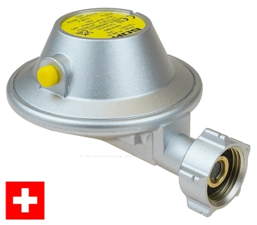 Druckminderer mit Manometer - 50 mbar - Schweiz, Gasdruckregler, Gastechnik, Gaskocher, Gasflasche, Camping-Shop