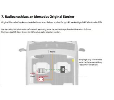 Preview: Plug & play Radio-Adapterkabel für Mercedes Sprinter W907/910