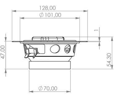 Preview: Jehnert 2-Wege Koaxial-System Tief-Mitteltöner 100 mm